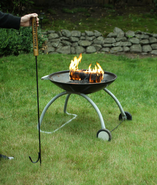 Happy Camper Outdoor Fire Pit Poker